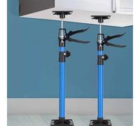 Gziztx 2Pcs Plasterboard Props 50-115CM Adjustable Telescopic Quick Support Rod, 40KG Capacity Ceiling Support, Slip-Resistant Door Frame Strut Hand Lifting Jack Tools (Blue)