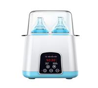 Gziztx Bottle Warmer 6 in 1 Baby Bottle Sterilizer with Timer, Digital Display and Temperature Control, for Warming Milk, Heating Complementary Food, and Disinfection