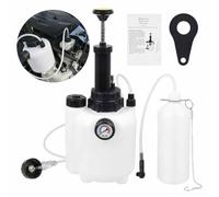 Gziztx Brake Bleeding Kit 3L Manual Car Brake Bleeder Fluid Pump with 1L Suction Tank, Professional One Man Clutch Bleeding Kit for Most European Models