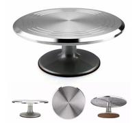 Gziztx Cake Turntable 12 Inch/30 CM Rotating Cake Stand, Aluminium Turntable Stand for Cake, Baking, Pastries