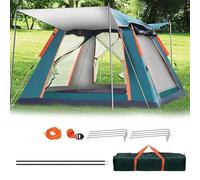 Gziztx Camping Tent 6-8 Person Pop Up Tent with 2 Doors and 2 Windows, Waterproof, Windproof, Sun Protection, Easy to Set Up, for Traveling Outdoor, Hiking, Beach, Fishing (265 * 265 * 190CM-Green)