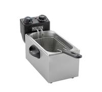 Gziztx Deep Fat Fryer 3L 2000W Deep Fryer with Basket Strainer, Adjustable Temperature, Timer, Easy Clean, for Fried Chicken, Chips, Shrimp
