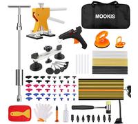 Gziztx Dent Removal Kit 92PCS Auto Body Dent Puller Kit with Long T-Bar Slide Hammer, Golden Lift, Detection Board for Repairing Door Dings and Hail Damage