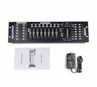 Gziztx DMX Controller 192 Channels DMX 512 Controller Lighting Controller, 240 Scenes, for Stage Lights, Moving Lights, DJ, Disco, Club, Party-Black