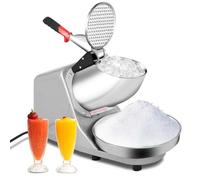Gziztx Electric Ice Crusher Slush Machine 380W Ice Shaver with Double Blades and Covers, for Making Snow Cones, Cocktail, Iced Coffees, Blending Slushie