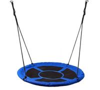 Gziztx Nest Swing Seat for Children Kids Indoor Outdoor, Large Round Saucer Tree Swing, 150KG Capacity, Kids Swing Set for Tree, Backyard, Playground, Blue