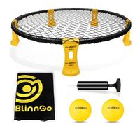 Gziztx Roundnet Ball Game Set, Includes Playing Net, Balls, Bag, Ball Pump and Rules, Outdoor Games for the Beach, Park, and Backyard