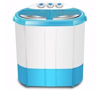 Gziztx Twin Tub Washing Machine Portable Mini Washing Machine with Spin Dryer, Timing Function, 4.5 KG Total Capacity, for Apartment College Dorms Camping Caravan RV