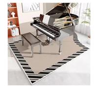 GZKDKZB 10mm Thick Upright Piano Rug Drum Mat Soundproof Mat,Non Slip Washable Piano Carpet for Upright Pianos,Shock Absorbing Pad, Piano Rug for Studio (Color : Style6, Size : 80x120cm)