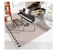 GZKDKZB 10mm Thick Upright Piano Rug Drum Mat Soundproof Mat,Non Slip Washable Piano Carpet for Upright Pianos,Shock Absorbing Pad, Piano Rug for Studio (Color : Style3, Size : 100x120cm)