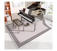GZKDKZB 10mm Thick Upright Piano Rug Drum Mat Soundproof Mat,Non Slip Washable Piano Carpet for Upright Pianos,Shock Absorbing Pad, Piano Rug for Studio (Color : Style4, Size : 140x160cm)