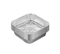 GZKDKZB Aluminium Foil Trays 20/30Pcs Aluminum Tin Foil Baking Pans Bakeware Square Aluminum Trays Practical Sliver Foil Pans Turkey(7x7inch 30pcs)