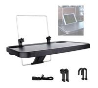 GZKDKZB Backseat Tray Table for Cars 2 Uses, Adjustable Car Back Seat Tray Table, Car Seat Tray Table on Any Car Model and Steering Wheel, Tray for Car Seat for Food Dining Drink and Laptop