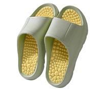 GZKDKZB Massage Slippers for Couples,Massage Slippers for Men in Summer,Acupoints Foot Therapy Shoes,Foot Massage Particles,Home Indoor Massage Sandals(Size:EU 40/41,Color:Green)
