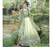 GZKDKZB Summer Hanfu Chinese Traditional Costumes Women's Hanfu Dresses Clothes Han Fu Costume