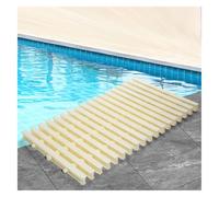 GZKDKZB Swimming Pool Drainage Overflow Grating gutter, Plastic Pool Deck And Floor Drain Overflow Grating Cover White Multiple Sizes(15x100CM/1pieces)