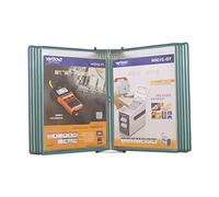 GZKDKZB Wall Mounted Reference System, Wall Mount Reference and Display System, 10-Pocket Wall Mounted Reference System, Can Display 20 Pages of Reference Sheets Wall Reference Organizer(Color:Green)