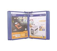 GZKDKZB Wall Mounted Reference System, Wall Mount Reference and Display System, 10-Pocket Wall Mounted Reference System, Can Display 20 Pages of Reference Sheets Wall Reference Organizer(Color:Blue)