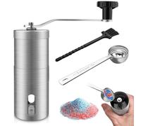 GZkushi 1 x Tablet Chopper, Multifunctional Tablet Chopper, Hand Coffee Grinder, Suitable for Cereals, Spices, Nuts and Pets (Comes with 1 x Brush + 1 x Measuring Spoon)