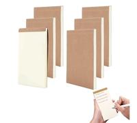 GZLANYA 6 Pack Blank Flip Books, 14 x 7 cm Small Kraft Sketching Flipbooks, Sewn Binding Sketchpad, No Bleed Drawing & Hand Note Paper, 50 sheets per book for Animation Tracing & Creation