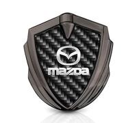GZLYLY Car Emblem for Mazda MX-5,ABS Logo Sticker Badge Decals Letters Sign Car Body Decoration Frame Trim Badge Accessories Car Decorative Styling Exterior Accessories,Black