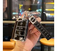 GZLYLY Car Key Cover for VW T6.1 Transporter, Remote Control Car Key Shell Car Key Protective Cover Replacements Car Accessories,Type B-Black