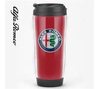 GZLYLY Travel Mugs for Alfa Romeo Giulia,Stainless Steel thermaol Mug Car Coffee Cup Leakproof Double Wall Stainless Steel Reusable Coffee Cup with Lid Travel Mug Gifts for Women and Men,Red