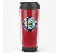 GZLYLY Travel Mugs for Alfa Romeo Stelvio,Stainless Steel thermaol Mug Car Coffee Cup Leakproof Double Wall Stainless Steel Reusable Coffee Cup with Lid Travel Mug Gifts for Women and Men,Red