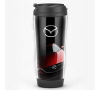 GZLYLY Travel Mugs for Mazda MX-5 RX-8,Stainless Steel thermaol Mug Car Coffee Cup Leakproof Double Wall Stainless Steel Reusable Coffee Cup with Lid Travel Mug Gifts for Women and Men,Black A