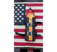 GZM Leather Motorcycle Fuel Bottle Holder - 1.5 LT with Attacks Included - Italian Made