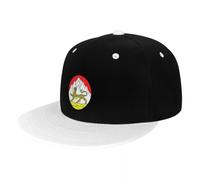 GZMQMOKD Baseball caps，National Emblem of The Republic of North Ossetia Baseball Caps Adjustable Flat Hip Hop Hats，Girlfriend Gifts