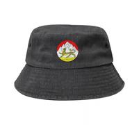 GZMQMOKD Baseball caps，National Emblem of The Republic of North Ossetia Bucket Hat Beach Sun Fisherman Cap Fishing Baseball Caps，Girlfriend Gifts