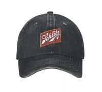GZMQMOKD Baseball caps，Schlitz Beer Logo Clean Baseball Cap Western Hat Horse Hat Birthday Mountaineering Trucker Hats for Men Women's，Girlfriend Gifts