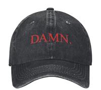 GZMQMOKD Men's Baseball Cap Baseball Cap Damn Print y2k Retro Men Adult Hip Hop Hats Sun Visors Tennis Skate Snapback Cap Birthday Present Gift