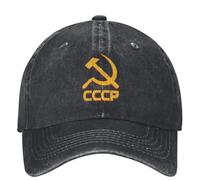 GZMQMOKD Men's Baseball Cap CCCP Russia Soviet Union Moscow Embroidery Baseball Cap Gold Outdoor Sun y2k Trucker Hat Men Casual Sun Protection Baseball Caps Gift