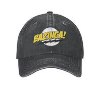 GZMQMOKD Men's Baseball Cap Classic Bazinga Baseball Caps Unisex Distressed Washed Cap Sheldon Cooper Geek TBBT Outdoor Running Caps Hat Gift