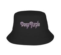 GZMQMOKD Men's Baseball Cap Deep Purple Text Symbol Bucket Hat Outdoor Fisherman Caps Soft Fold Fishing Sun Hats for Unisex Retro Design Cap Gift