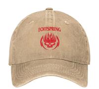 GZMQMOKD Men's Baseball Cap Flaming On Circle The Offspring Baseball Cap Outdoor Gym Hip Hop Hats Unisex Teens Stylish Baseball Caps Gift