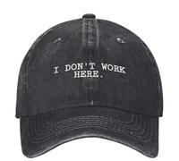GZMQMOKD Men's Baseball Cap I Don't Work HERE Baseball Cap Funny Unisex Teens Designer Trucker Hat Summer Fashion Outdoor Gym Baseball Caps Gift