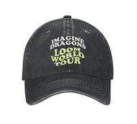 GZMQMOKD Men's Baseball Cap Imagine Dragons Band Loom World Tour 2025 Baseball Caps Accessories for Unisex Adjustable Trucker Hats Gift