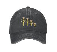 GZMQMOKD Men's Baseball Cap Lucky Luke Daltons Yellow Child Escape Prison Baseball Caps Vintage Distressed Cotton Snapback Cap Men Women Summer Hats Cap Gift