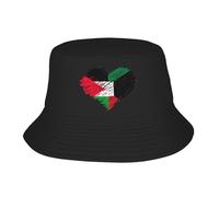 GZMQMOKD Men's Baseball Cap Men Women Kuwait Palestine Flag Scribble Bucket Hat Breathable Fisherman Hats Summer Trendy Hunting Caps Hawaii Printed Sun Hat Gift