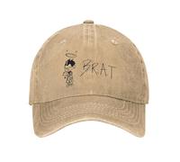 GZMQMOKD Men's Baseball Cap Men Women YUNGBLUD B.R.A.T Print Hats Fashion Distressed Denim Washed Tour 2025 Baseball Cap Adjustable Gift