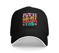 GZMQMOKD Men's Baseball Cap Put It On My Husband's Tab Funny Sun Baseball Cap Spring y2k Cute Hip Hop Hats for Couple Women Tennis Skate Baseball Caps Gift