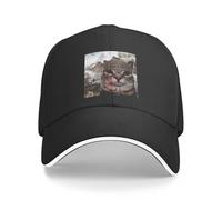 GZMQMOKD Men's Baseball Cap Thousand Yard Stare Cat Funny Meme Baseball Caps Casquette Men Women Hats Gift