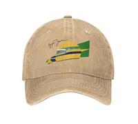 GZMQMOKD Men's Baseball Cap Vintage Brazil Helmet Baseball Caps Men Women Distressed Denim Sun Cap Outdoor All Seasons Travel Soft Caps Hat Gift