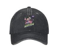 GZMQMOKD Men's Baseball Cap Zombies 4 Dawn of The Vampires Unisex Baseball Cap Zed Addison Distressed Denim Washed Hat Casual Outdoor Adjustable Snapback Gift