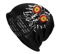 GZMQMOKD Winter Warm brimless Urinal Cap,Majoras Meeting with A Terrible Fate Skullies Beanies Hat Unisex Caps Adult Spring Warm Multifunction Bonnet Knitting Hats Black