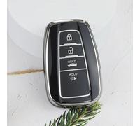 GZNBB 2/3/4 Buttons Shell Fob Holder, for Toyota Rav 4 Corolla Camry Prius Avalon Hybrid Highlander TPU Car Key Cover Case Keychain