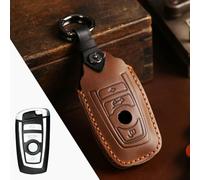 GZNBB 2 3 Buttons Leather Car Key Case Cover Set, for BMW 520 F10 F30 F18 118i 320i 1 3 5 7 Series X3 F25 X4 M3 M5